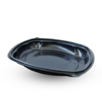 Black Oval Container For Microwave