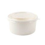 Round White Paper Bowls
